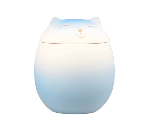 The Gradient Sunrise Whiskers Ceramic Pet Urn