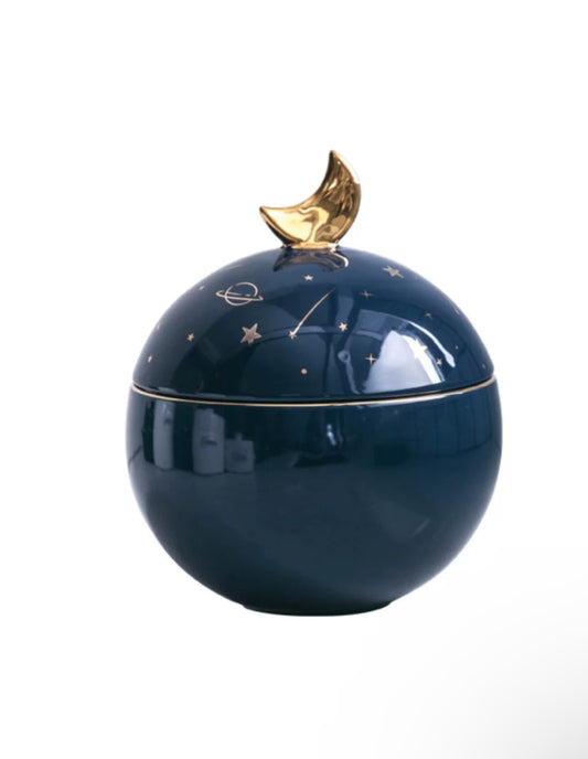 Starry Night Ceramic Pet Urn