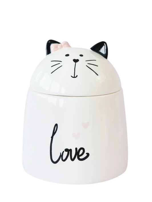 Love & Whiskers Ceramic Cat Urn