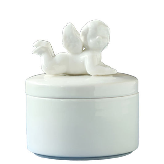 Guardian Angel Ceramic Keepsake Jar