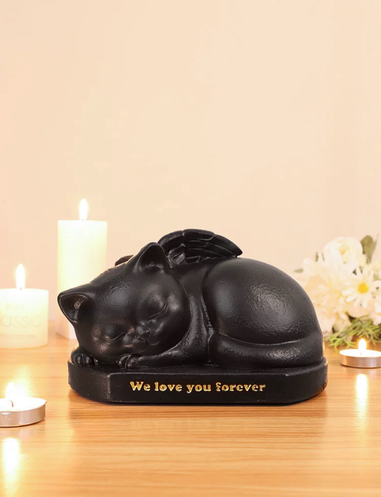 Eternal Rest Angel Cat Urn