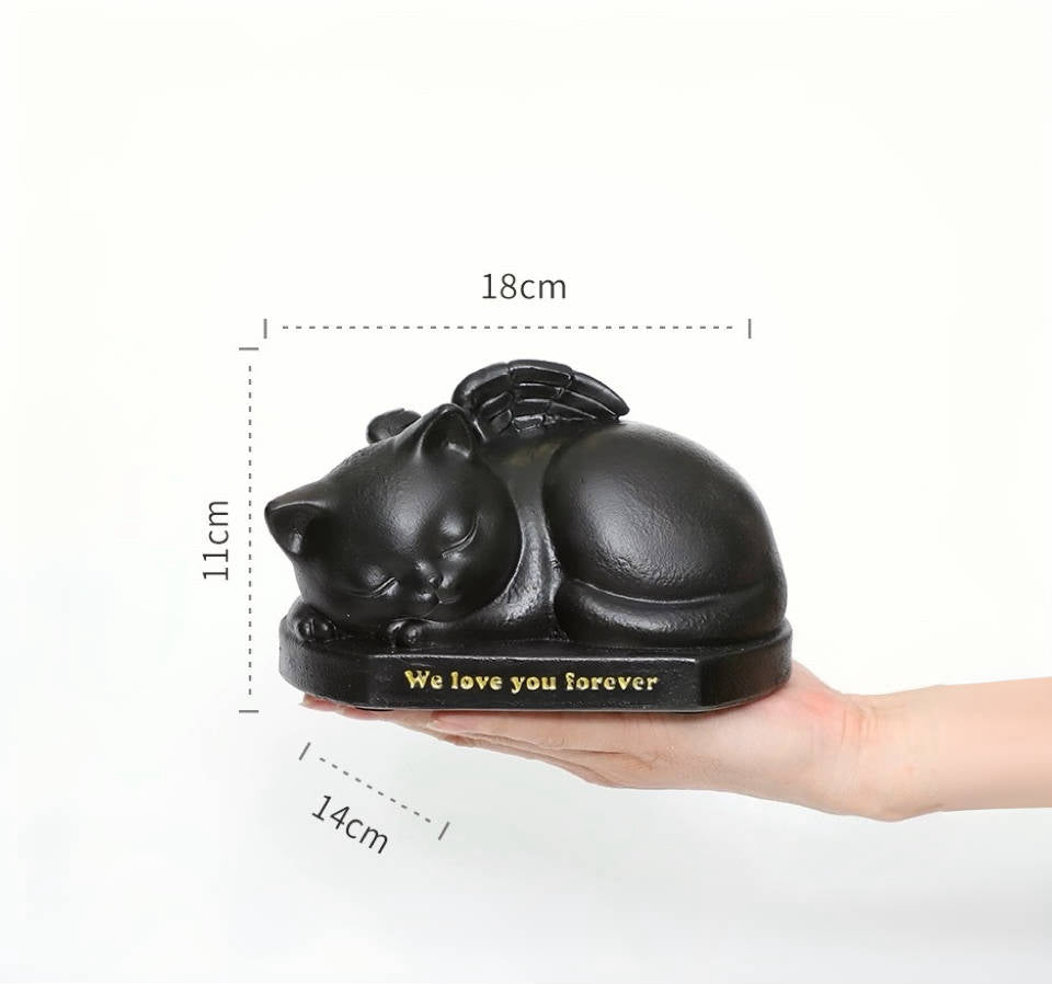 Eternal Rest Angel Cat Urn