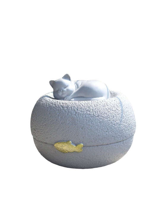 Cozy Resting Cat Urn