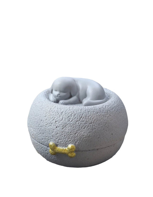 Cozy Resting Dog Urn